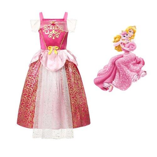Aurora - Bela Adormecida Luxo - Fantasia Infantil - Princesas - Fantasia Infantil