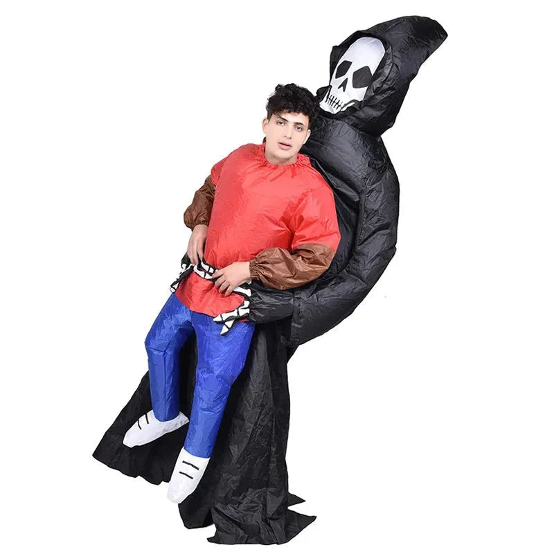 Fantasia A Morte Carrega Humano Inflável - Adulto - Fantasia Infantil