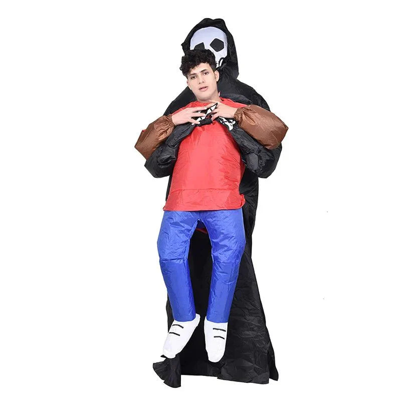 Fantasia A Morte Carrega Humano Inflável - Adulto - Fantasia Infantil