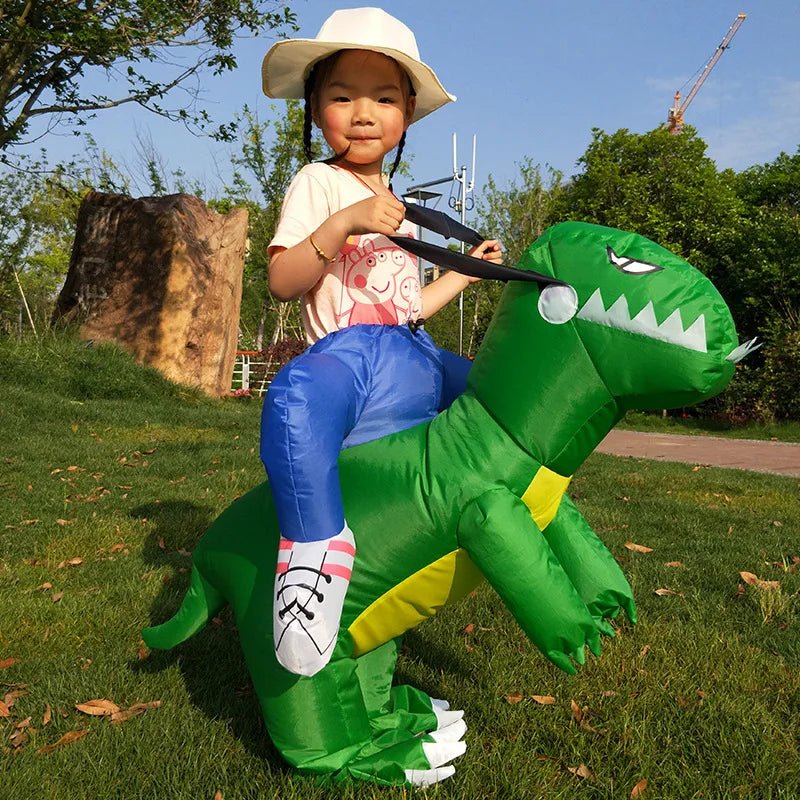 Fantasia Humano Monta em Dinossauro Inflável - Fantasia Infantil