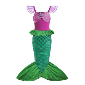 Ariel - Pequena Sereia Luxo - Fantasia Infantil - Princesas - Fantasia Infantil