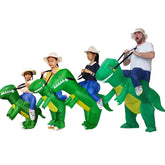 Fantasia Humano Monta em Dinossauro Inflável - Fantasia Infantil