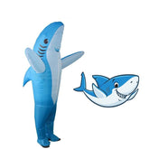 Fantasia Inflável Tubarão Baby Shark - Adulto - Fantasia Infantil