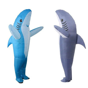 Fantasia Inflável Tubarão Baby Shark - Adulto - Fantasia Infantil